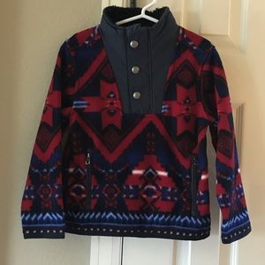 Boys pull over fleece sweater